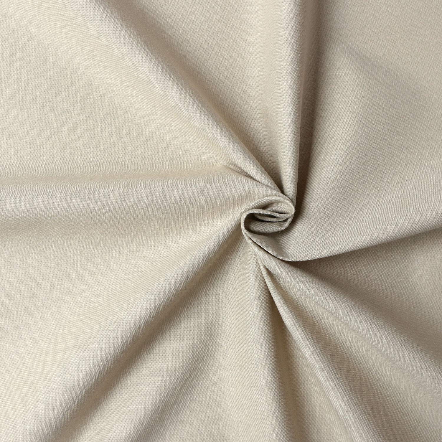 【送料無料】日本紐釦貿易(Nippon Chuko) エイティスクエア 無地 生地 綿100% シャーティング サンドベージュ ベージュ系 巾約108cm×9m切売カット KD4630-306-9M