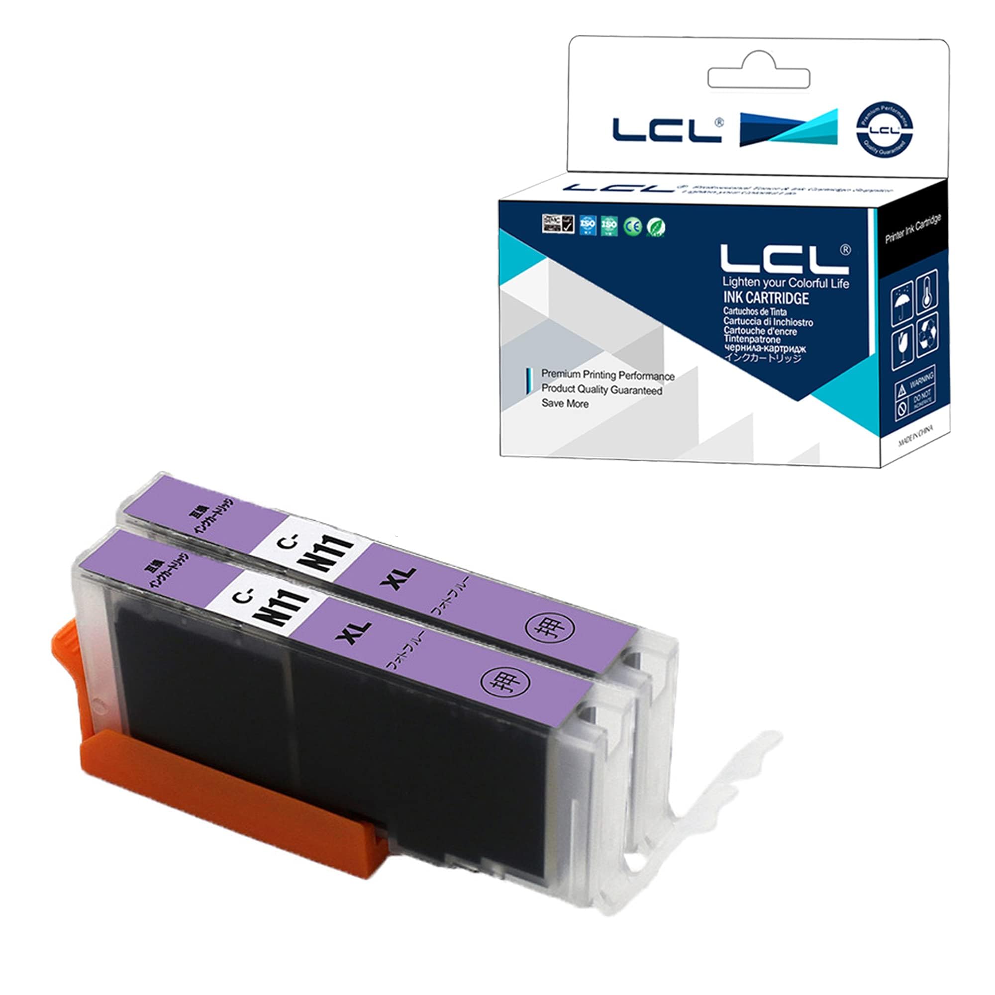 【送料無料】LCL Canon用 キャノン用 XKI-N11 XKI-N11XL XKI-N11PB XKI-N11XLPB 大容量 （2パック フォトブルー） 互換インクカートリッジ 対応機種：PIXUS XK50 XK60 XK70 XK80 XK90