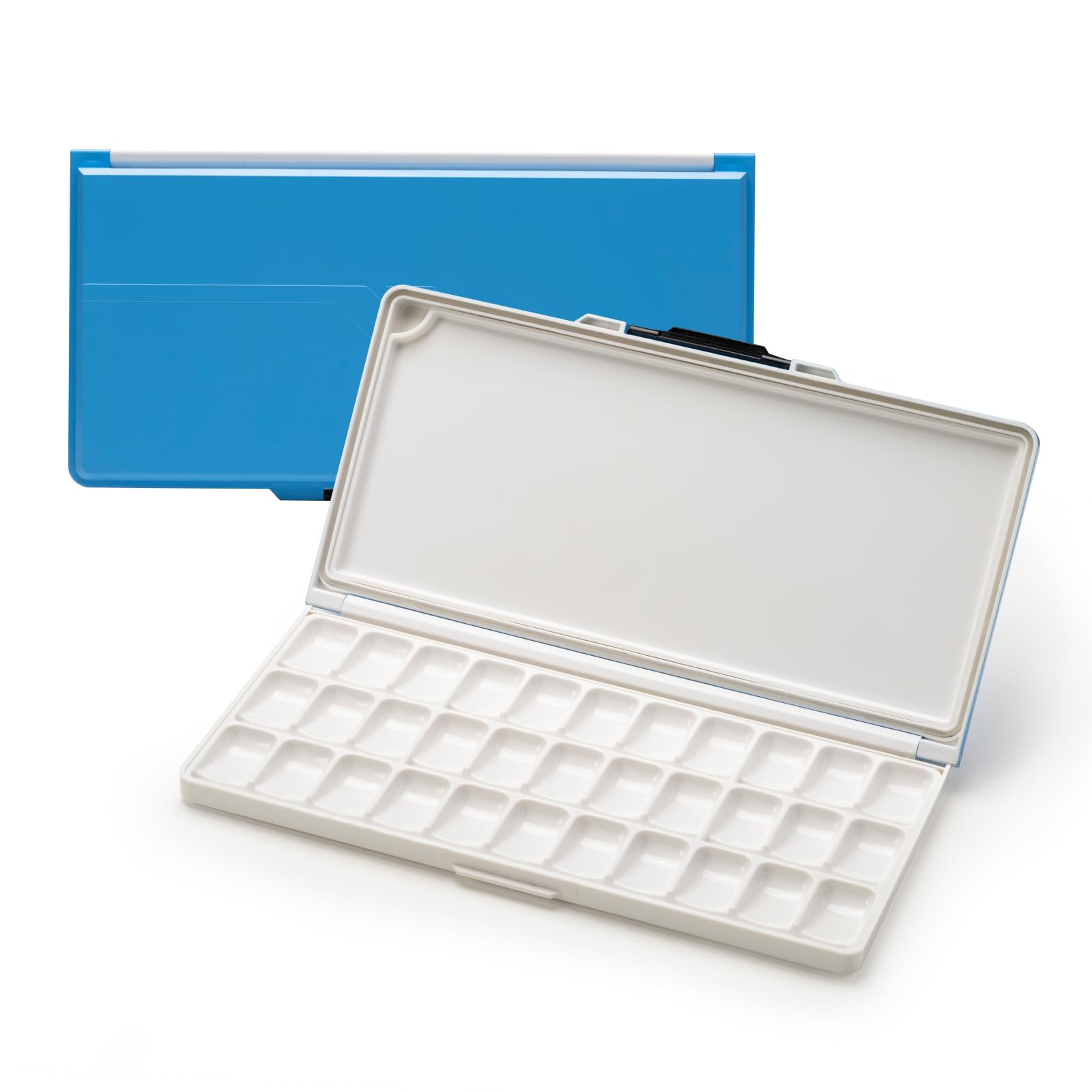 【送料無料】MEEDEN 水彩パレット 33穴 気密 蓋付き 漏れ防止 大きなミキシング領域付き 配色に便利 折りたたみ式 持ち運びが簡単 水彩 アクリル画 絵...