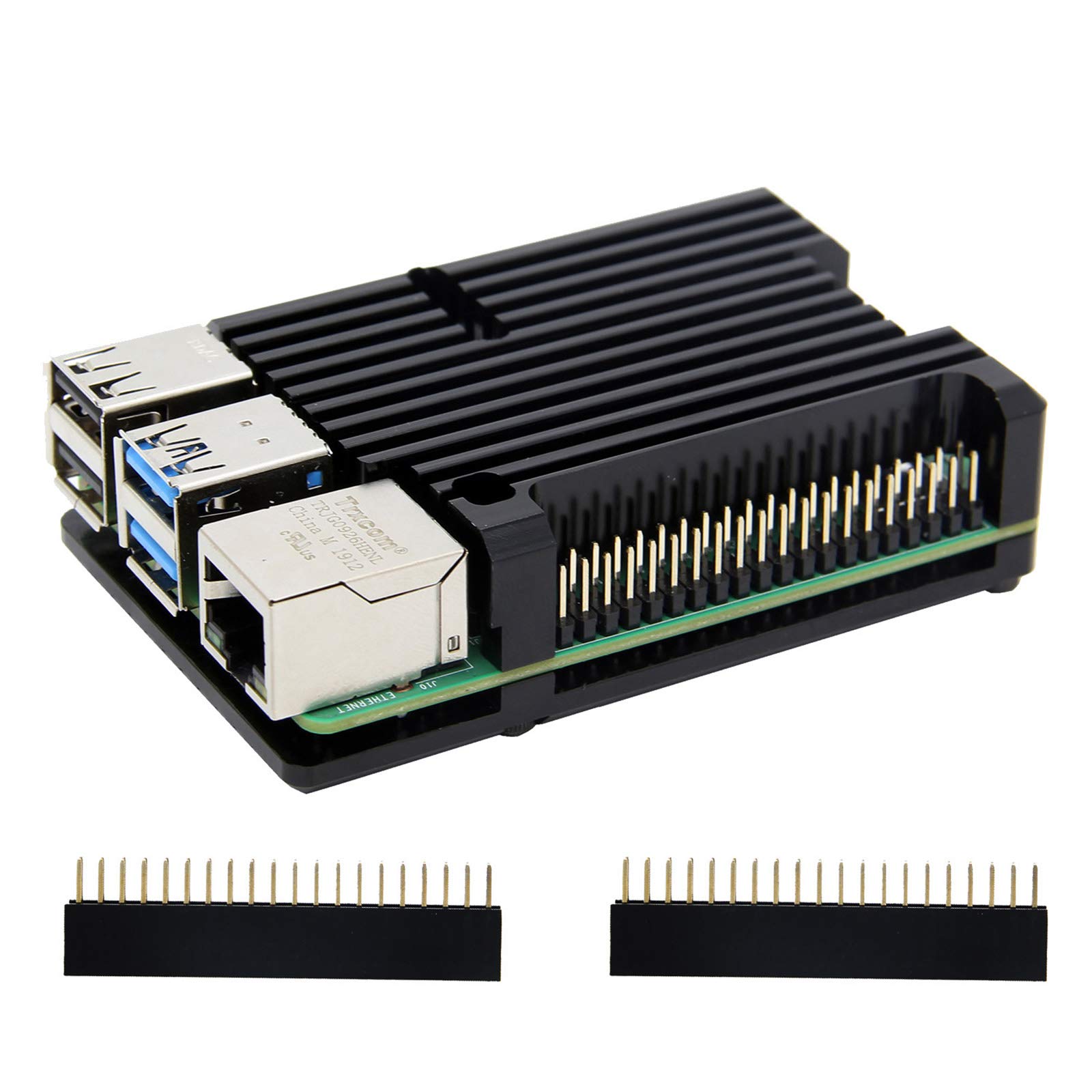 【送料無料】Geekworm Raspberry Pi 4ケース パッシブ冷却アーマー金属ケース(ラズパイ4ボードは付属していません)