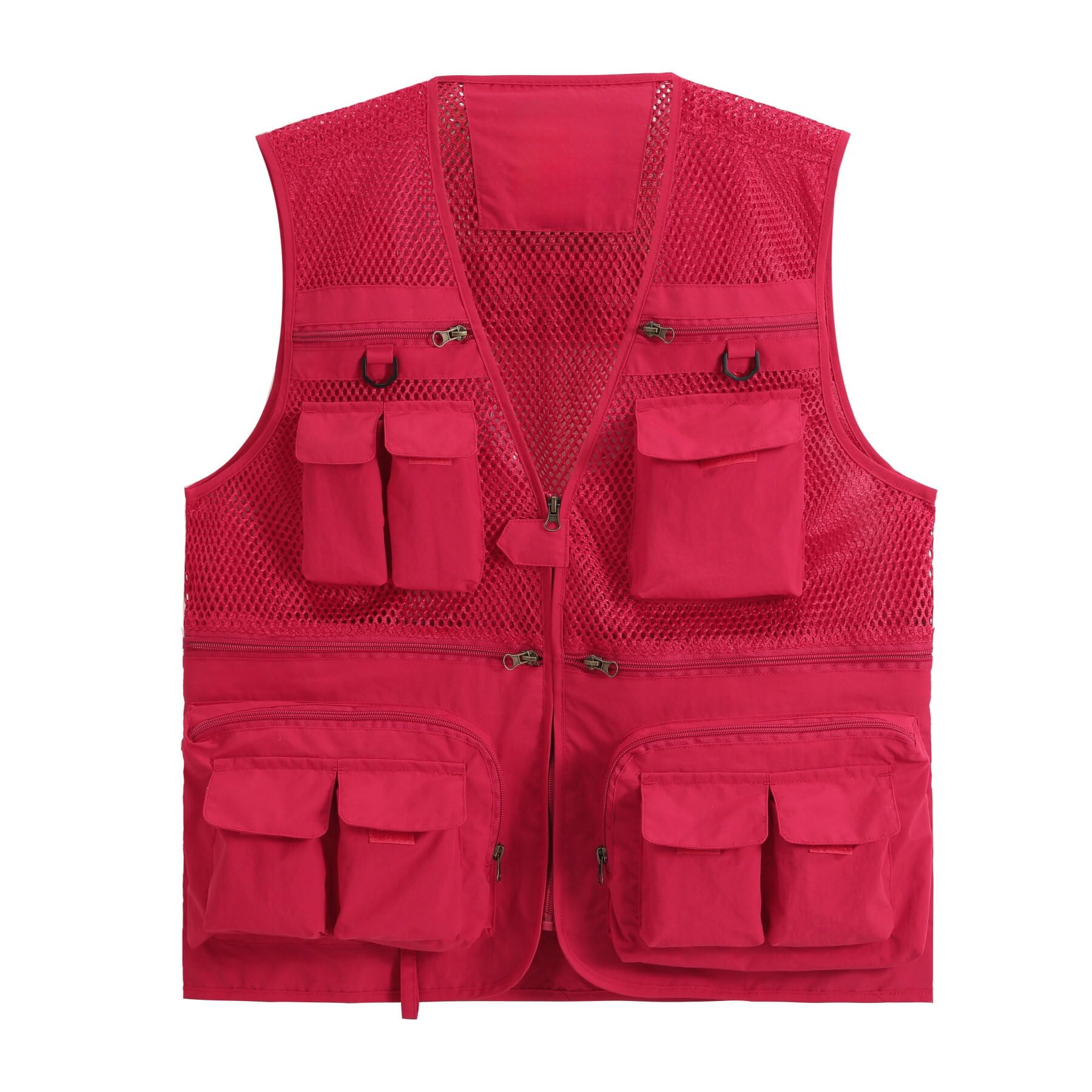 【送料無料】[AOWOFS] フィッシングベスト メッシュベスト メンズ アウトドアベスト ポケット多い 秋 軽量 通気 速乾 多機能 お釣り 撮影 山歩き 射撃 登山服 大きいサイズ ミリタリー 作業着