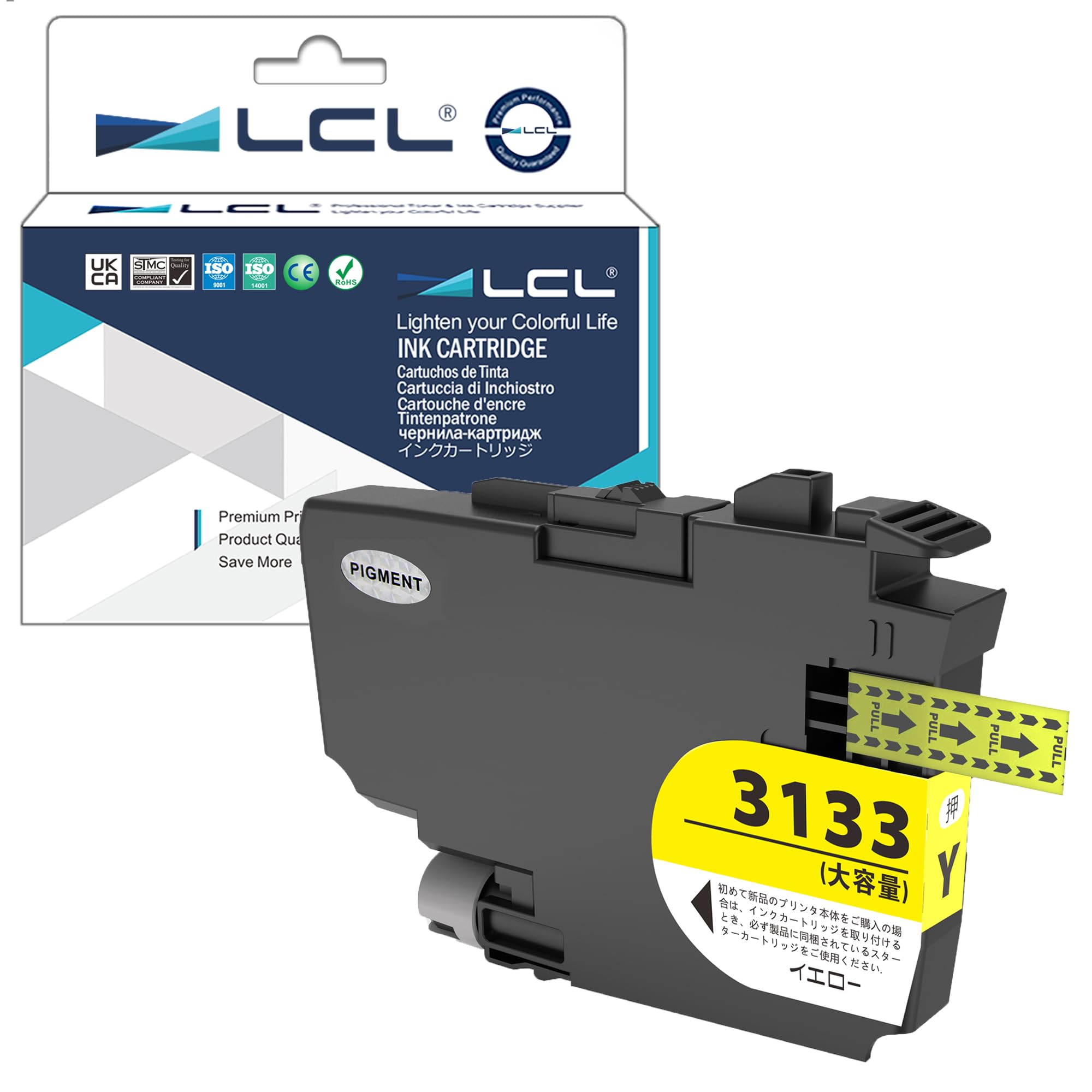 【送料無料】LCL Brother用 ブラザー用 LC3133 LC3133Y （1パック イエロー） 顔料 互換インクカートリッジ 対応機種：DCP-J988N/MFC-J1500N/MFC-J1605DN