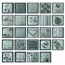 【送料無料】Mollytek 24枚セット 描画テンプレート ステンシルシート 子供 製図用テンプレート 手帳用 テンプレート 描画ツール 絵描き道具 塗り絵 ...