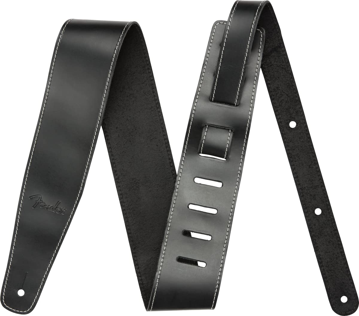 【送料無料】[フェンダー] ストラップ Broken-In Leather Strap, Black 2.5"