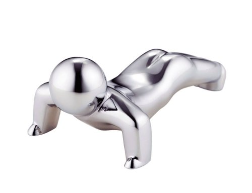 【送料無料】佐藤金属興業 SALUS がんばれボク 箸置き 腕立て