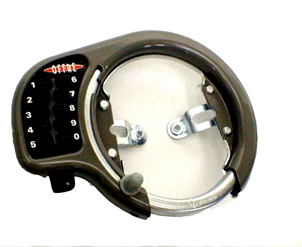 【送料無料】キャプテンスタッグ(CAPTAIN STAG) オッフル サークル錠ボタンタイプ グレー Y-4474