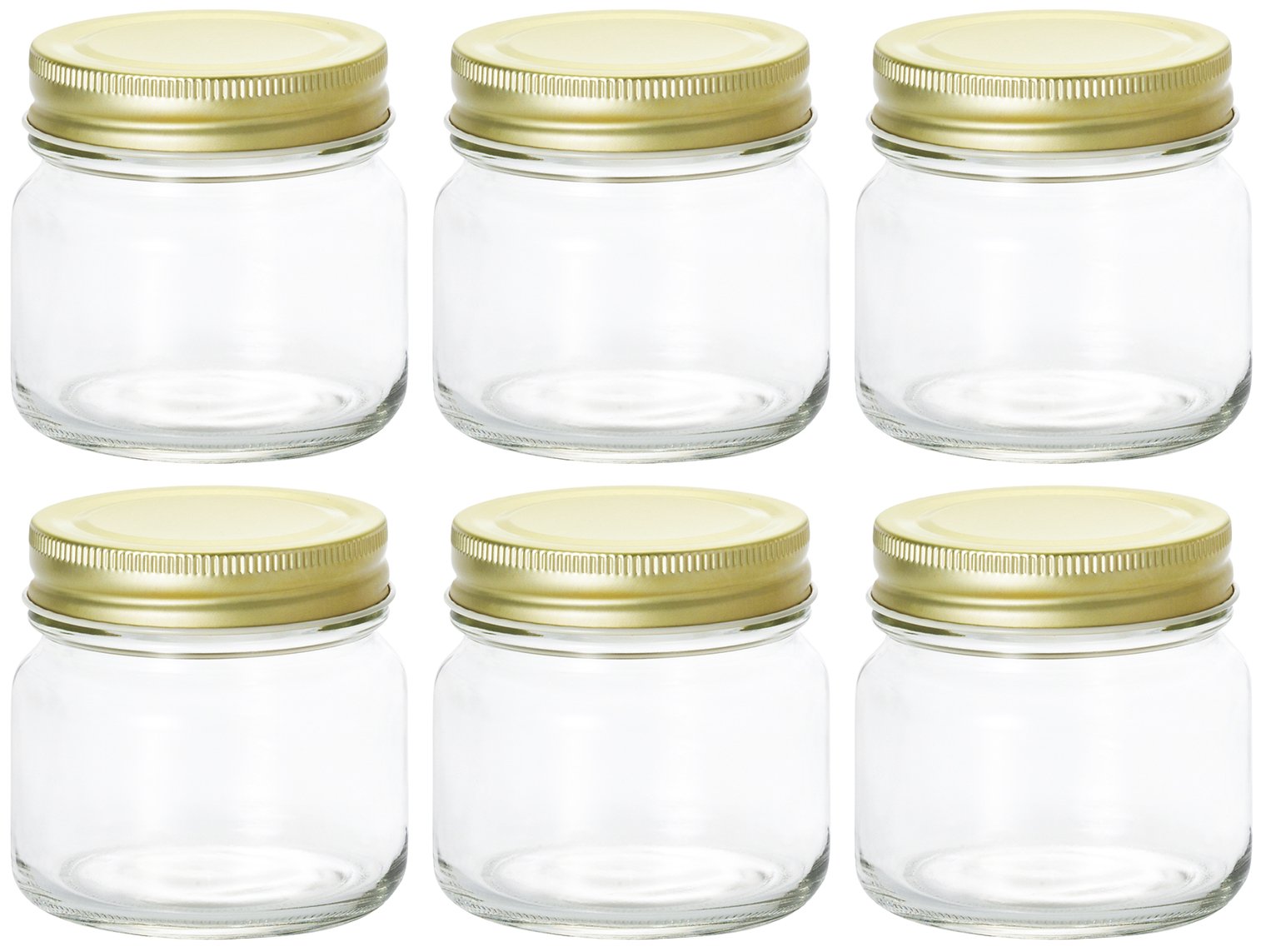 【送料無料】アデリア(ADERIA) ダブルキャップ容器 200ml 6個セット 日本製 保存容器 ガラス キャニスター 密閉容器 調味料入 瓶 密閉 コーヒー豆 M6430