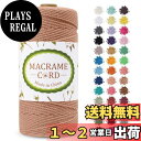 【送料無料】LEREATI マクラメロープ 2mm x 200m マクラメ糸 綿ロープ yarn コットン綿糸 ひもめん 紐 DIY 手編みロープ, 壁掛け, 鉢植え装飾, 編み物, 工芸品 (アプリコット)