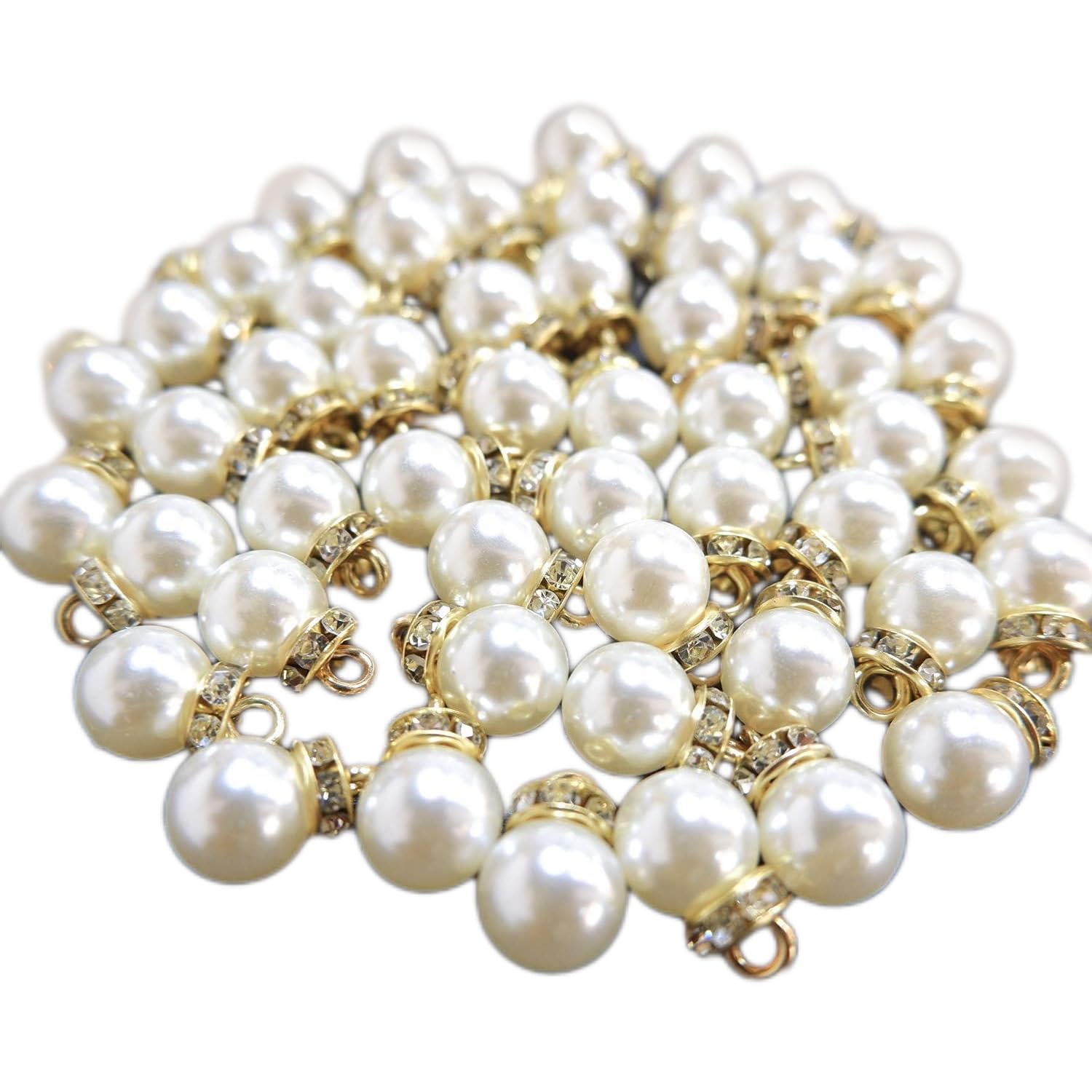 【送料無料】【BEAUTY PLAYER】パールチャーム パーツ パールビーズ ビーズ 10mm 手芸 樹脂パール メガ..