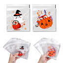 【送料無料】【BEAUTY PLAYER】ハロウィン ラッピング袋 200枚入り 10*10+3CM キャンディー お菓子袋 チョコレート クッキー かぼちゃ 幽霊 小物入れ ギフトバッグ シール袋 自己接着 プレゼント (かぼちゃ+幽霊)