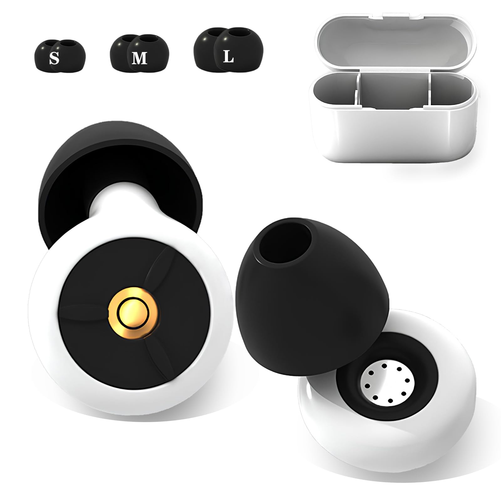 【送料無料】SijiRuge 耳栓 睡眠用 安眠 快眠グッズ ノイズ低減40dB 遮音 勉強 飛行機 仕事 シリコン耳..