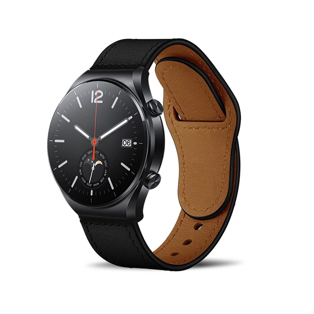 【送料無料】[HeeNia] 22MM レザーバンド Xiaomi Redmi Watch 5 Lite/Redmi Watch 5 Active/Watch S4 Sport/Watch 2/Watch S3/Watch S1 Pro/Watch S1対応 バンド 革 ストラップ スポーツバンド Huawei Watch GT 5 46mm/Watch GT 5 Pro 46mm/Watch GT 4 46mm 用 時計ベル