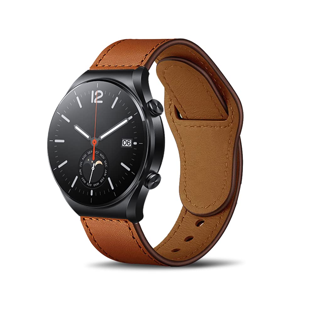 【送料無料】[HeeNia] 22MM レザーバンド Xiaomi Redmi Watch 5 Lite/Redmi Watch 5 Active/Watch S4 Sport/Watch 2/Watch S3/Watch S1 Pro/Watch S1対応 バンド 革 ストラップ スポーツバンド Huawei Watch GT 5 46mm/Watch GT 5 Pro 46mm/Watch GT 4 46mm 用 時計ベル