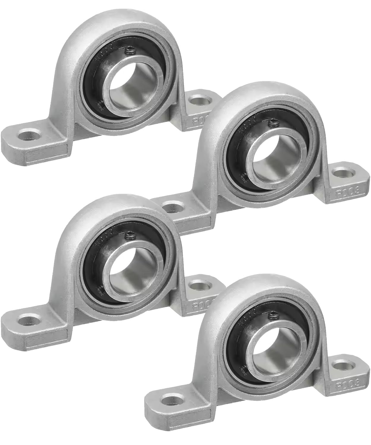 【送料無料】[DFsucces] KP08ブラケット 4個入り ピローブロックベアリング 亜鉛合金直径 8 ミリメート..