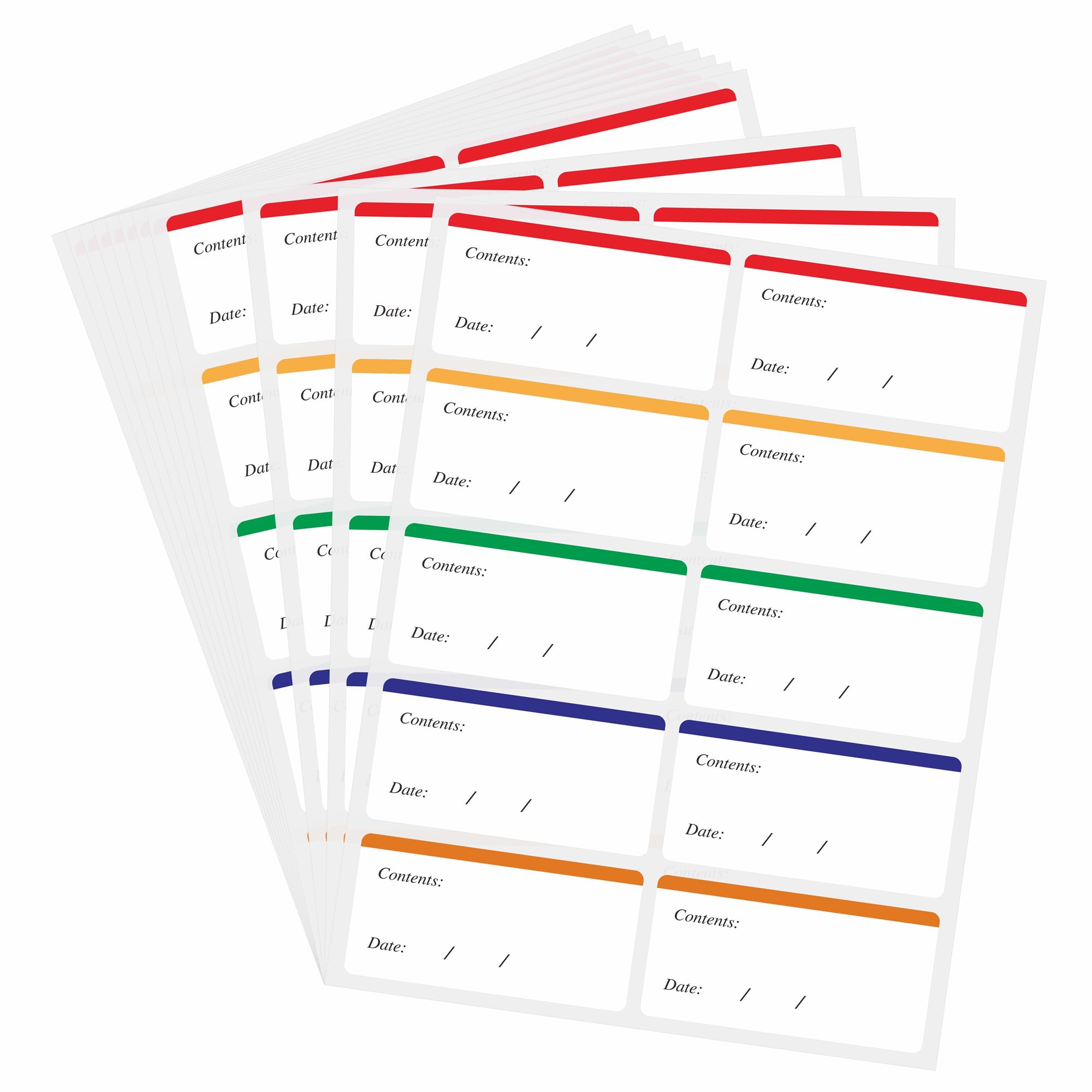 【送料無料】Hybsk 100枚 ラベルシール 防水 耐油性 日付シール 着脱可能冰箱-冷凍食品貯蔵ラベル 調味..