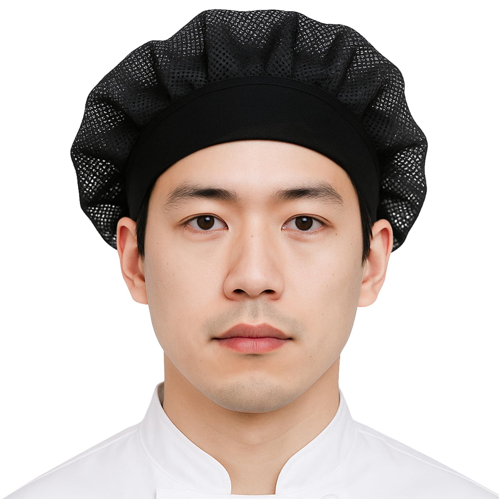 【送料無料】[OTAKUMARKET] コック帽 メッシュ素材 衛生キャップ シェフ帽子 衛生帽 料理人帽子 ホテル..