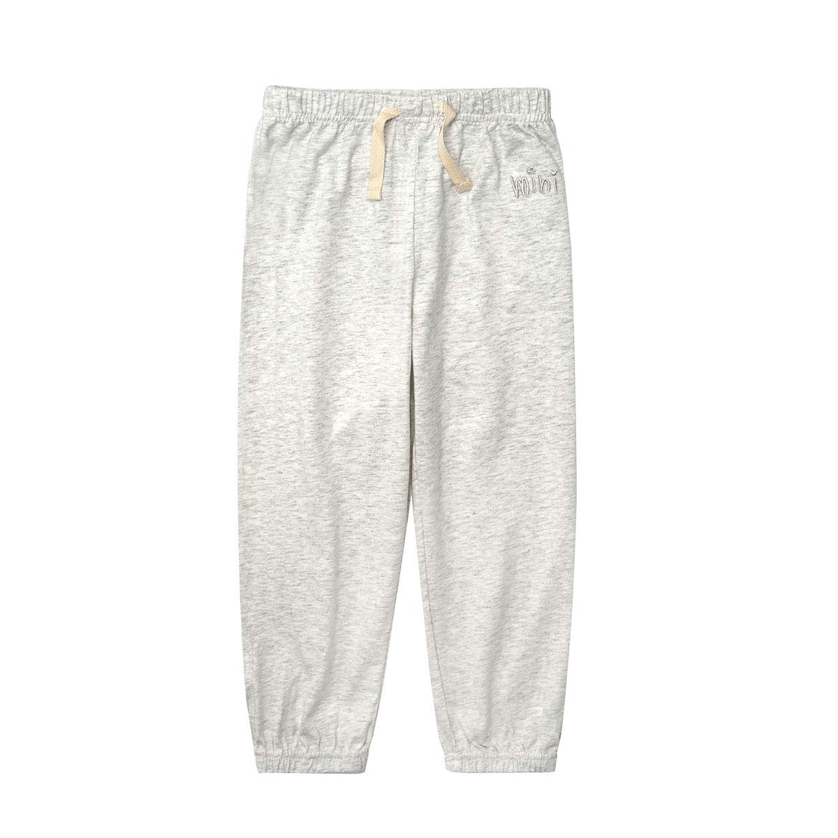 【送料無料】[OTAKUMARKET] キッズ ズボン 子供 パンツ 男の子 女の子 ベビー 薄手 夏 綿100% ロングパンツ ボトムス ゆったり 長ズボン 股上深め 涼しい 夏虫刺され予防 春 秋 子供服 100 110 120 130 140 全8色 (01ライト杢グレー, 100)