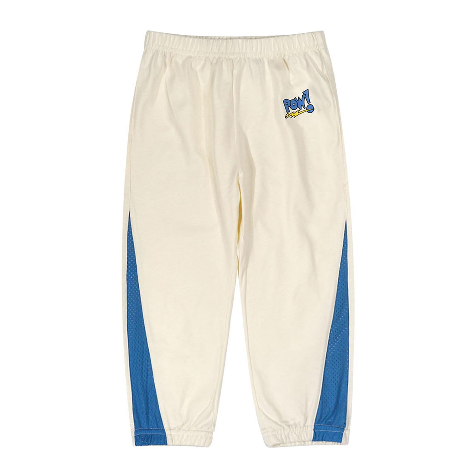 【送料無料】[OTAKUMARKET] キッズ ズボン 子供 パンツ 男の子 女の子 薄手 長ズボン 夏 ロングパンツ ボトムス 通気 涼感 涼しい ベビー 冷感生地 滑らかな質感 ゆったり 股上深め 子供服 140 130 120 110 100 (JP, 身長, 140, 04白)