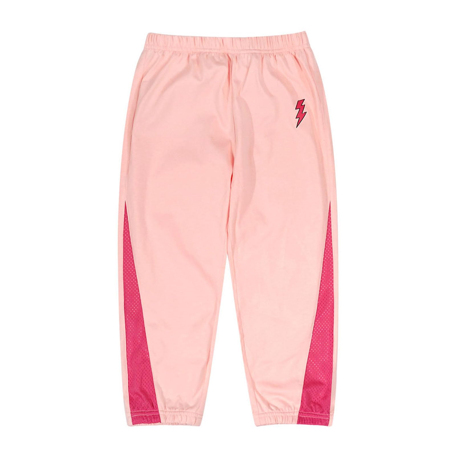 【送料無料】[OTAKUMARKET] キッズ ズボン 子供 パンツ 男の子 女の子 薄手 長ズボン 夏 ロングパンツ ボトムス 通気 涼感 涼しい ベビー 冷感生地 滑らかな質感 ゆったり 股上深め 子供服 140 130 120 110 100 (JP, 身長, 130, 01ピンク)