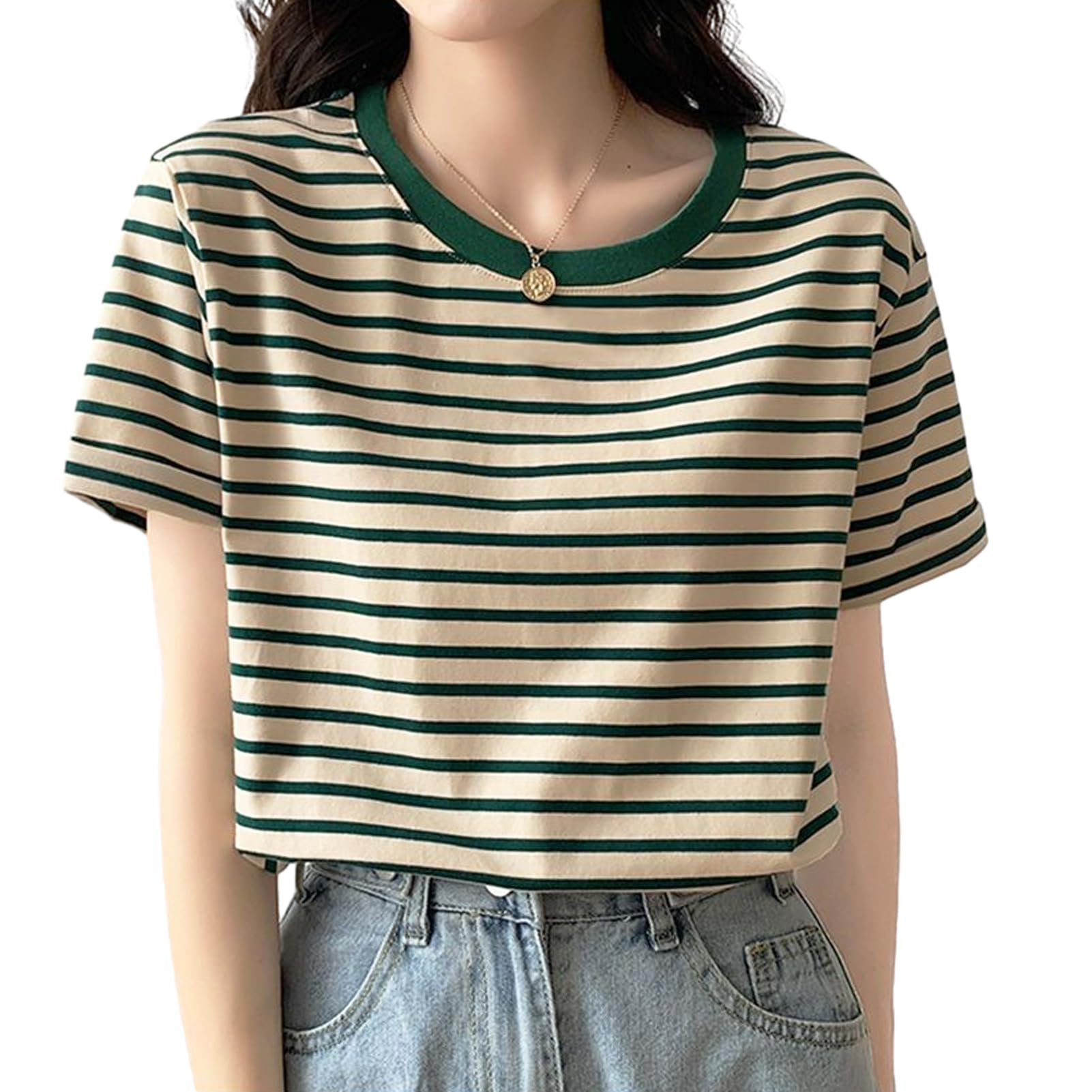 【送料無料】[Formemory] tシャツ レディース 半袖Tシャツ お洒落 Tシャツ クルーネック 通気 シャツ ..