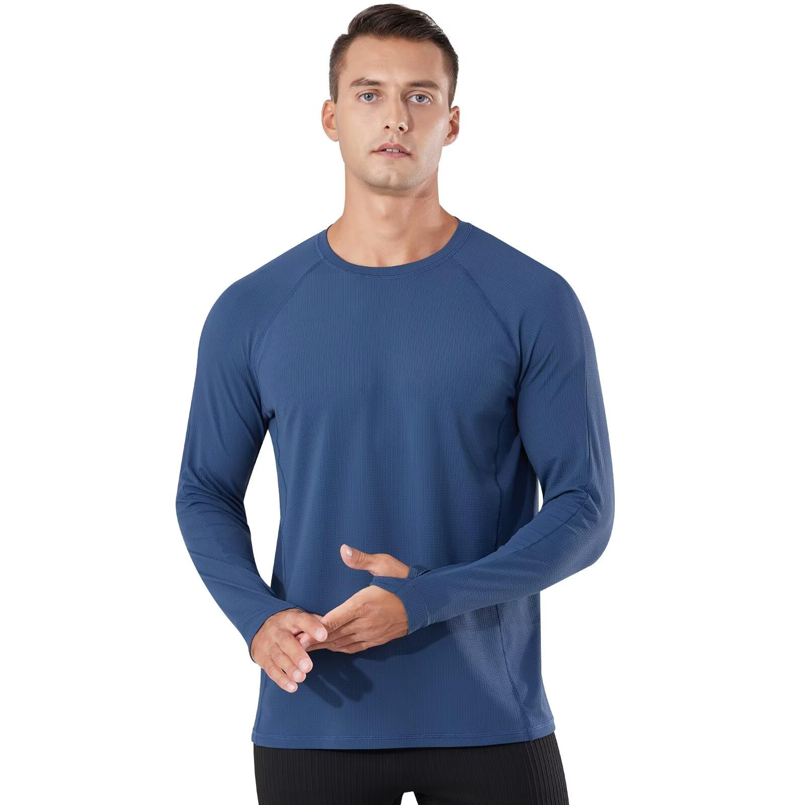 【送料無料】[Nesseo] 冷感インナー メンズ 長袖 Tシャツ 夏 トレーニングTシャツ スポーツインナー トレーニング ランニング コンプレッションウェア トップス 接触冷感+吸汗速乾+UVカット CX24303M-na-S