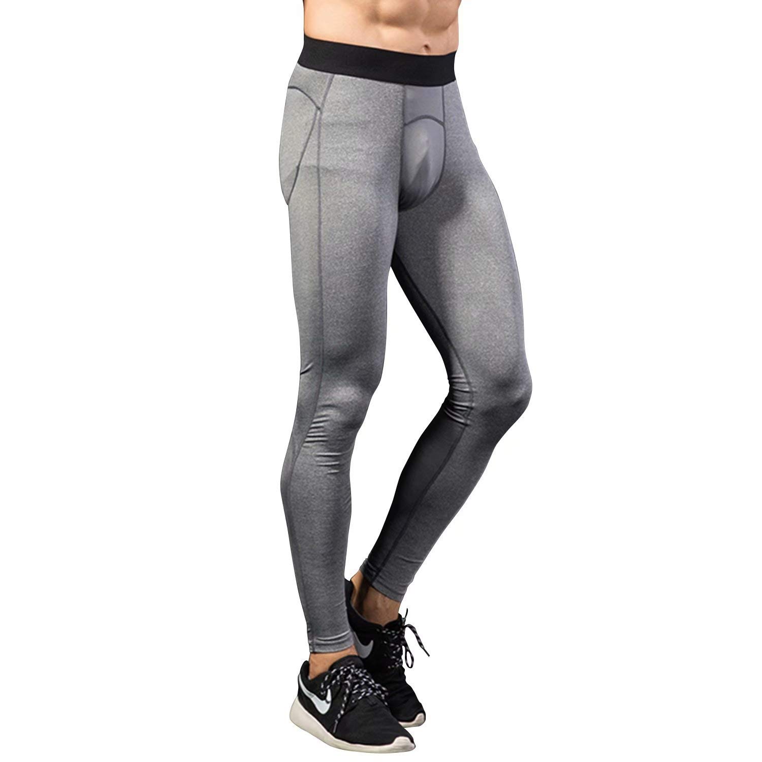 【送料無料】[Nesseo] スポーツタイツ メンズ コンプレッション ロング タイツ パワーストレッチ レギ..