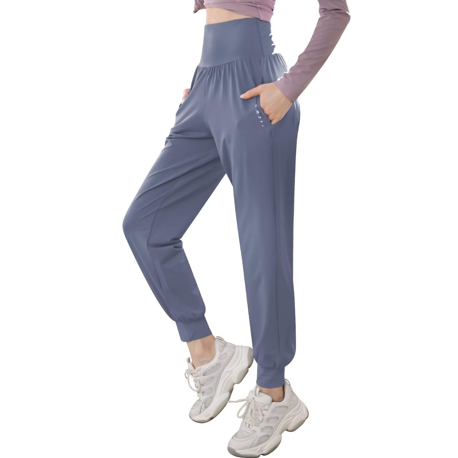 【送料無料】[Nesseo] ジョガーパンツ ヨガパンツ レディース ゆったり トレーニング ランニング フィットネス ヨガウェア ダンスパンツ スポーツウェア 美脚 K12-grbl-XL