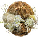 【送料無料】JZOON【8色展開】 ドライフラワー 髪飾り 金箔 ダリア 造花飾り 和玉 ヘアアクセサリー 成人式 水引 振袖 着物 卒業式 七五三 浴衣 袴 結婚式 かすみ草 和装 造花 手作り パールホワイト