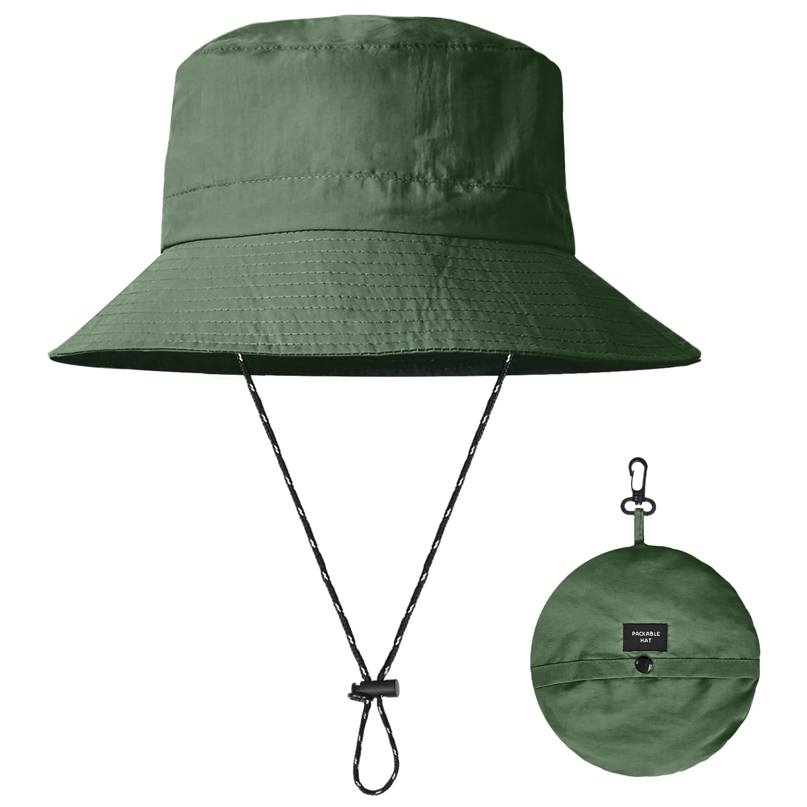 【送料無料】[Matreeglam] バケットハット メンズ レディース 折りたたみ 帽子 UVカット パッカブルハット 無地 軽量 撥水 あご紐付き 男女兼用 アウトドア 登山 釣り ハイキング 野外活動 日差し対策