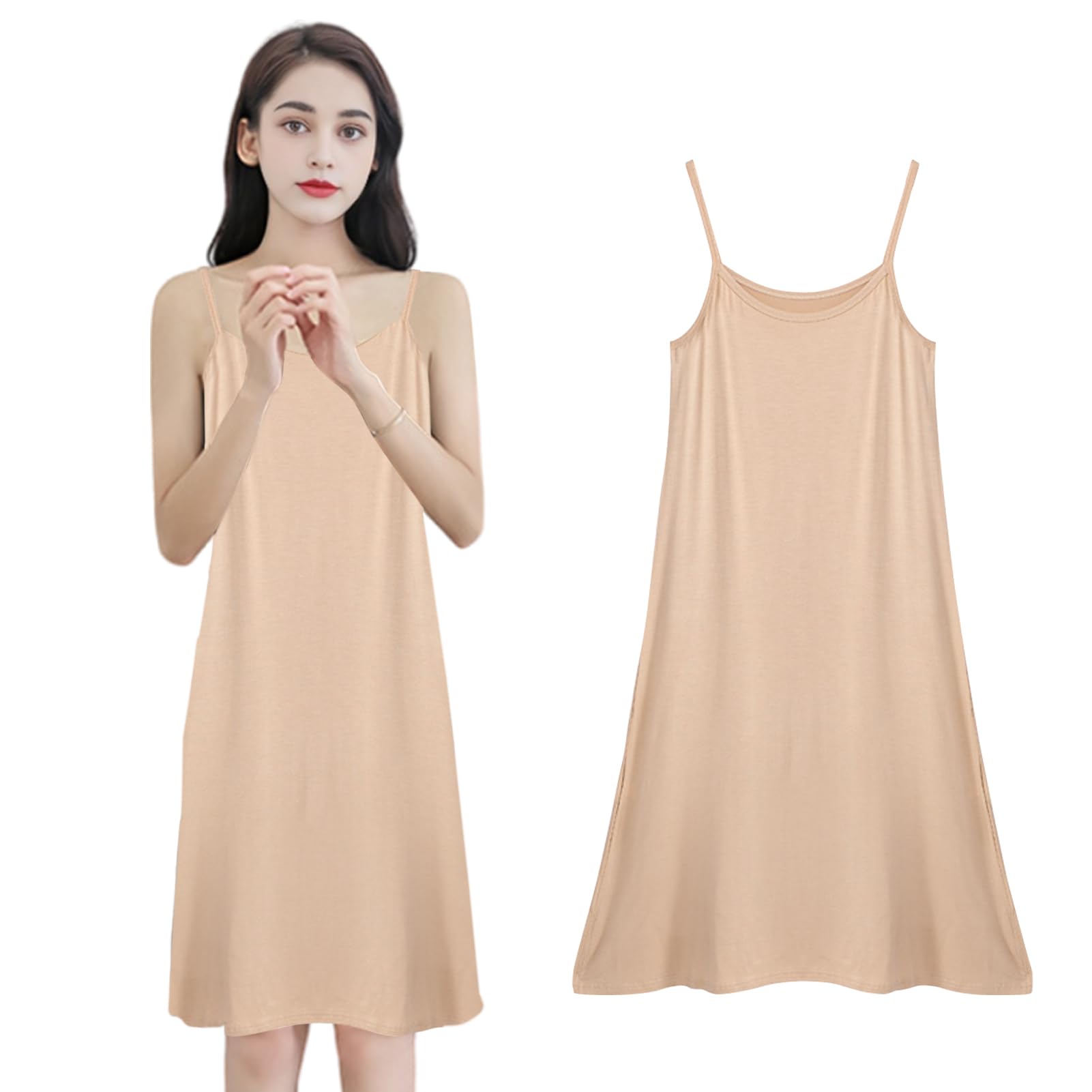 【送料無料】[Matreeglam] スリップ レディース ペチコート モダール生地 ルームウェア 肌着 インナー..