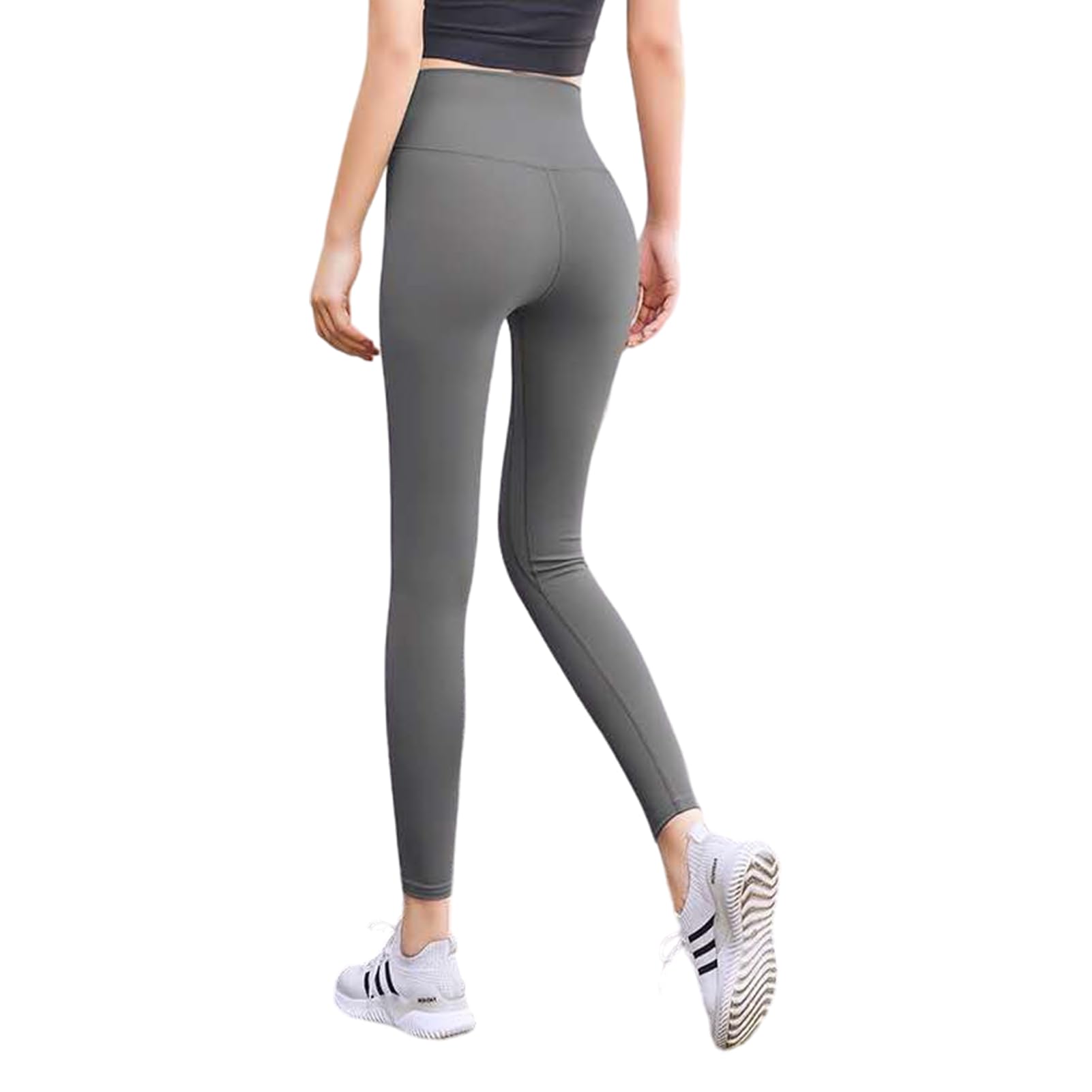 【送料無料】[Matreeglam] ヨガパンツ レディース ヨガウェア 九分丈 ヨガ レギンス レディース スポーツウェア ハイウエスト おしゃれ 美脚美尻 通気速乾 ストレッチ 普段着 スポーツト レーニング ヨガ 登山 (XL, グレー)