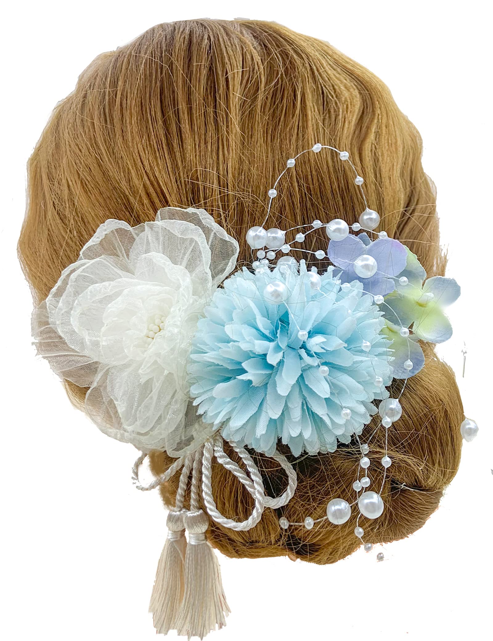 【送料無料】【JZOON 髪飾り】髪飾り 6点セット ヘアアクセサリー ヘアメイク ドライフラワー Uピン ヘ..