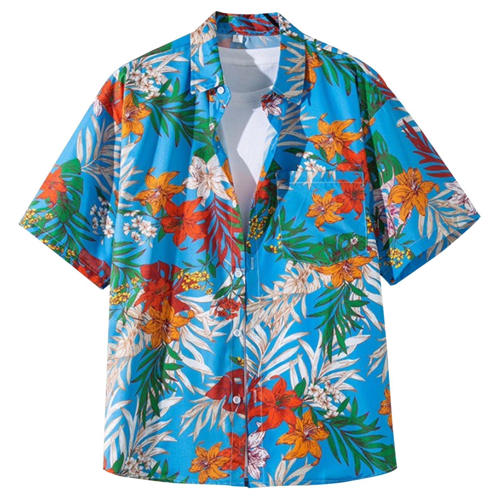 【送料無料】[Moerstar] アロハシャツ メンズ 大きいサイズ アロハシャツ レディース 開襟シャツ 半袖 ..