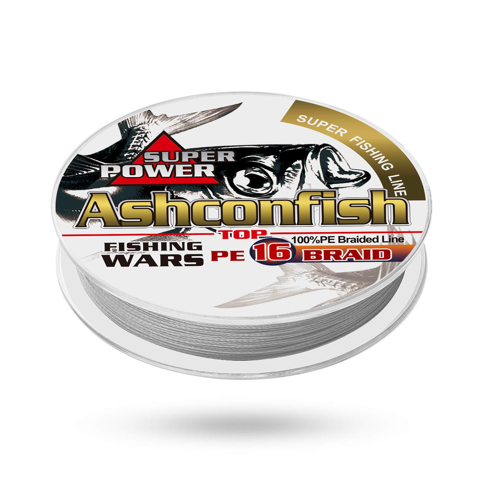 【送料無料】Ashconfish PEライン PE 2号-20号 100M グレー X16 高強度 高感度 高飛距離