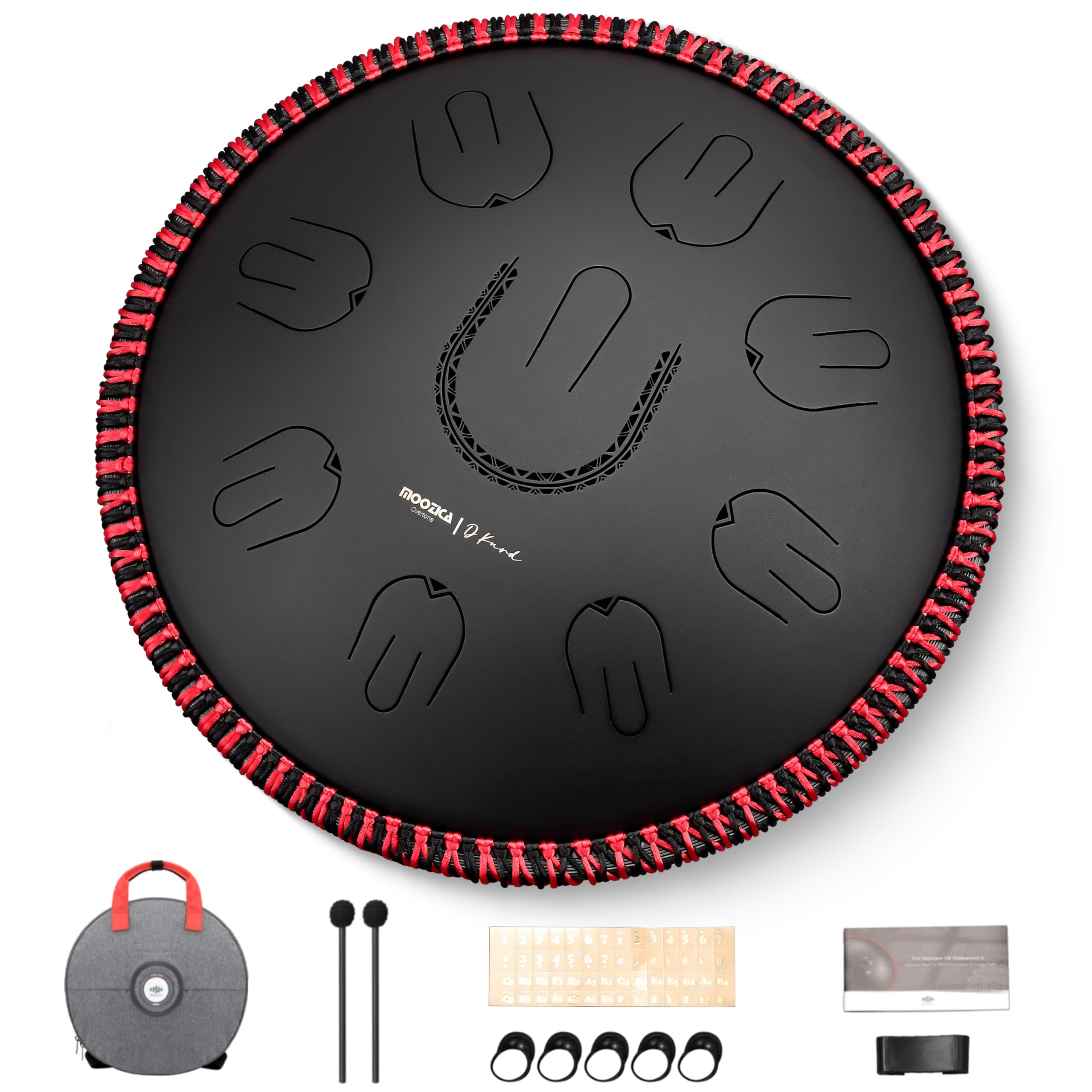 【送料無料】MOOZICA 14インチ 35cm スリットドラム タングドラム 18音符 D短調 4 ...