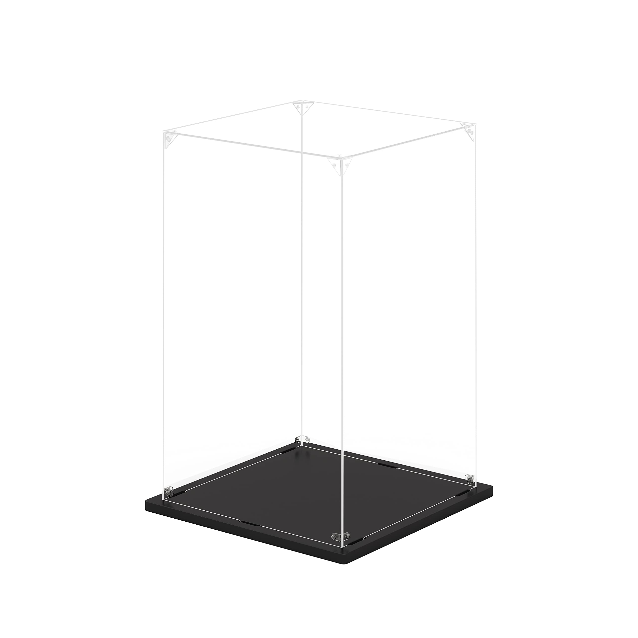 【送料無料】KUKERフィギュアケース アクリルケース UVカット コレクションケース ディスプレイケース 組み立て簡単 頑丈 汚れ防止 手袋 クリーニングクロス付き（20×20×30cm）