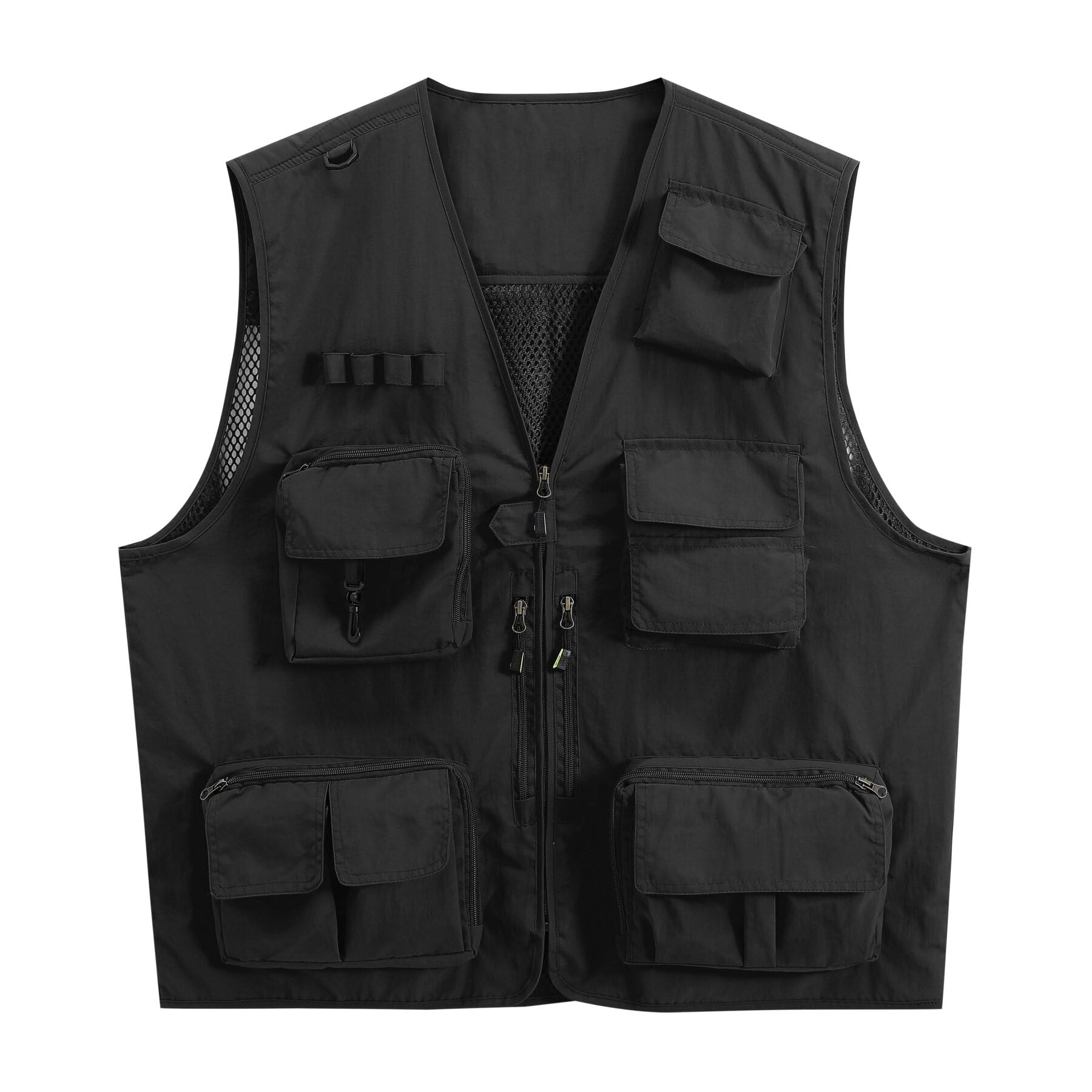 【送料無料】[AOWOFS] メンズ メッシュベスト アウトドアベスト 軽量 通気 速乾 多機能 カメラマンベスト フィッシング お釣り 撮影 山歩き 多機能 作業用 大きいサイズ 登山 渓流 大きいサイズ 射撃