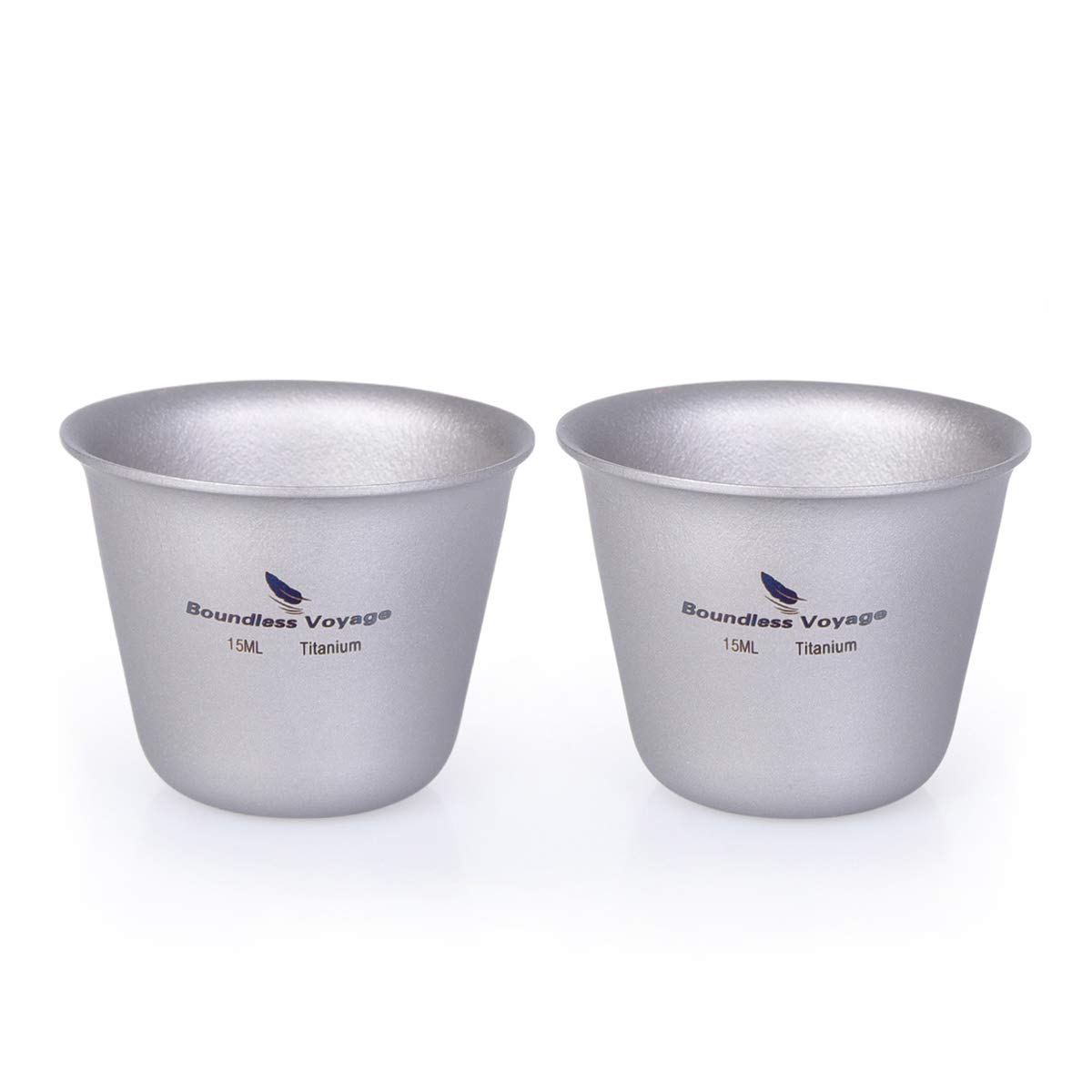 【送料無料】Boundless Voyage 15ml チタンミニウイスキーカップ ショットグラス（2Pセット）Ti1595B