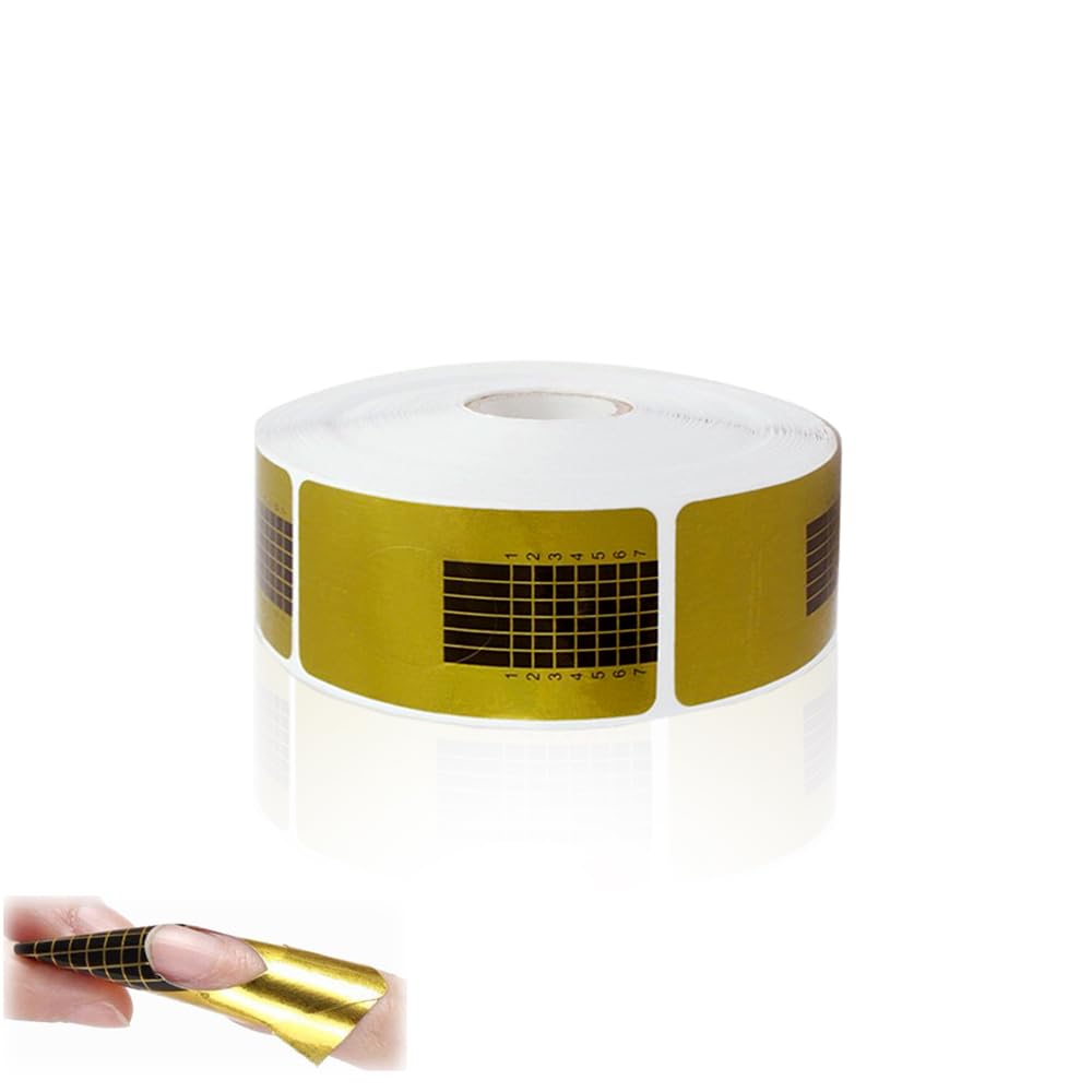 【送料無料】BOOHUQICH ネイルフォーム ネイル 長さ出し スカルプネイルペーパートレイアクセサリーネイル デコ クリスタル (ネイルアートツール) 500枚