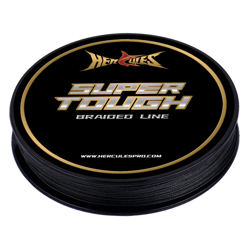 【送料無料】ヘラクレス(HERCULES) PEライン 釣り糸 4本編み ブラック 10lb 300yds 274m