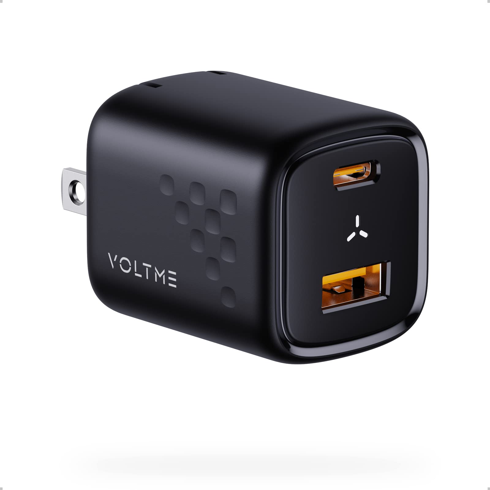 【送料無料】USB充電器 30W VOLTME 急速充電器 type-c (USB-C)+USB-A 2ポート折畳式プラグ GaN III採用 超小型 コンパクト PSE技術基準適合 スマホ充電器 MacBook PD対応 iPad Apple Watch iphone Galaxy Android 携帯 ノートPC 各種 その他機器対応 旅行、出張に便利 タ