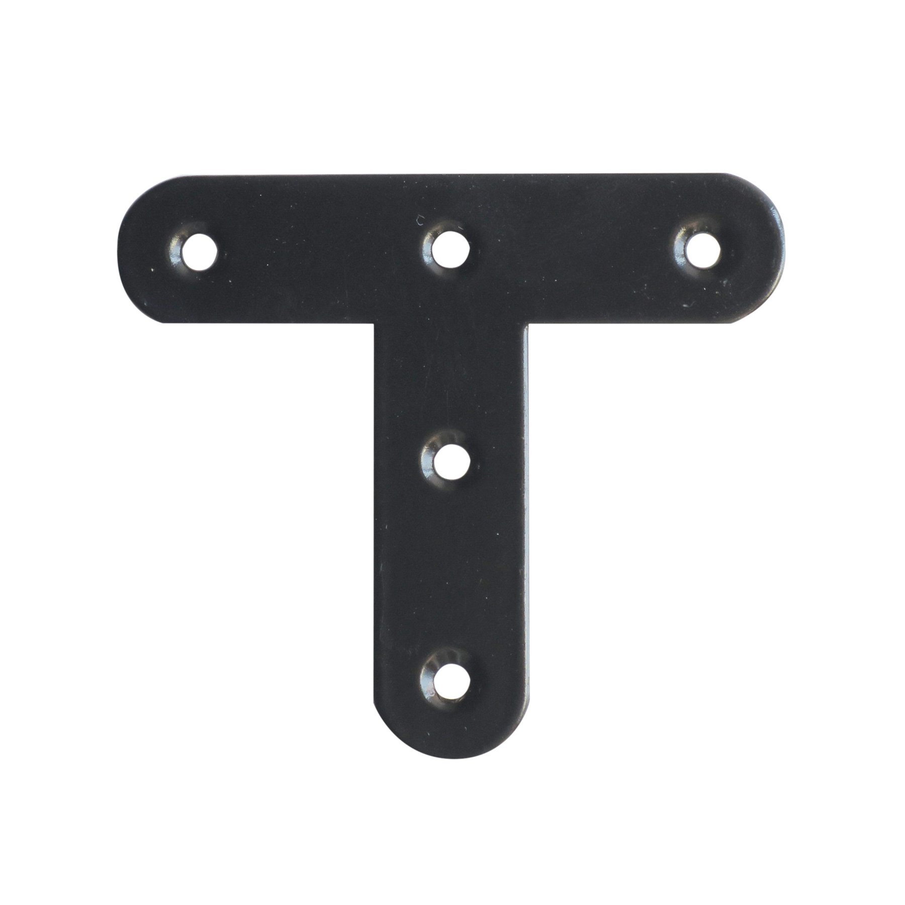 【送料無料】ダイドーハント (DAIDOHANT) (補強金物) ブラック T字 中 (木ネジ付) [鉄] (W)13x(A)57x(B..