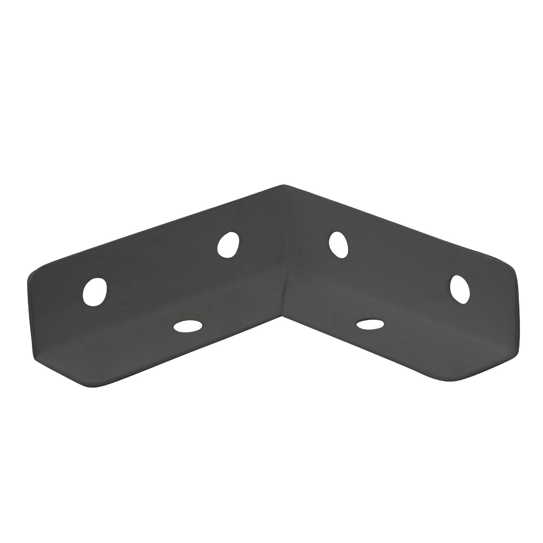 【送料無料】ダイドーハント (DAIDOHANT) (補強金物) ブラック 二方面 大 (木ネジ付) コーナー型 [鉄] ..