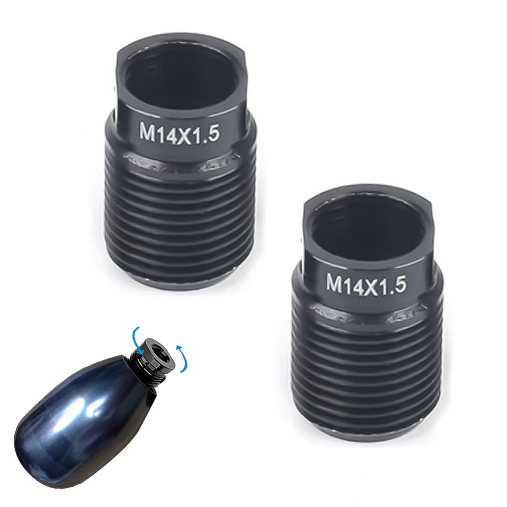 【送料無料】KASELIN シフトノブ アダプター 内ネジ付き アルミ合金 自動車シフト スクリュー アダプター ユニバーサルノブ用 ギアスティックノブ 2個入り(M14.X1.5)