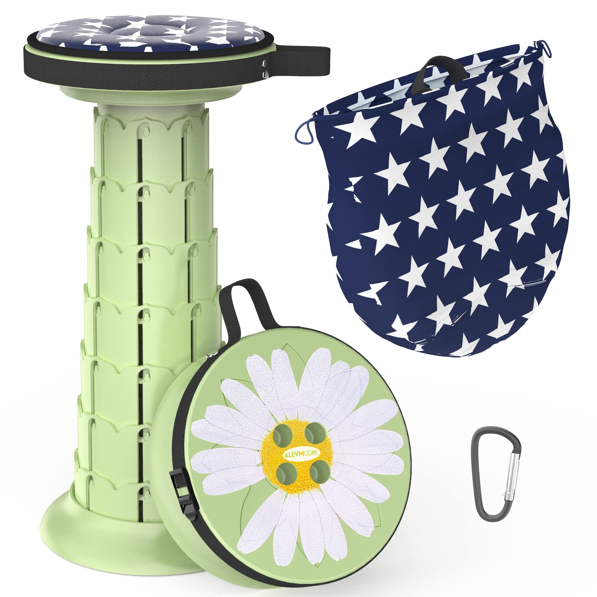 【送料無料】ALEVMOOM 折りたたみ椅子 おりたたみいす 伸縮スツール 折りたたみいす 折り畳み椅子 高さ..