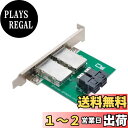 【送料無料】Cablecc デュアルポート Mini SAS SFF-8088 - 内部 SAS HD SFF-8643 PCBA メスアダプター ロープロファイルブラケット付き