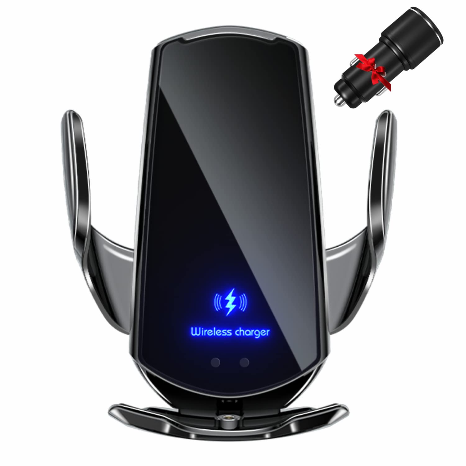 【送料無料】Be Oshare 車スマートフォンホルダー 車載携帯ホルダー ワイヤレス充電 15W充電 赤外線センサー 自動開閉 360度回転 片手操作 殆ど携...