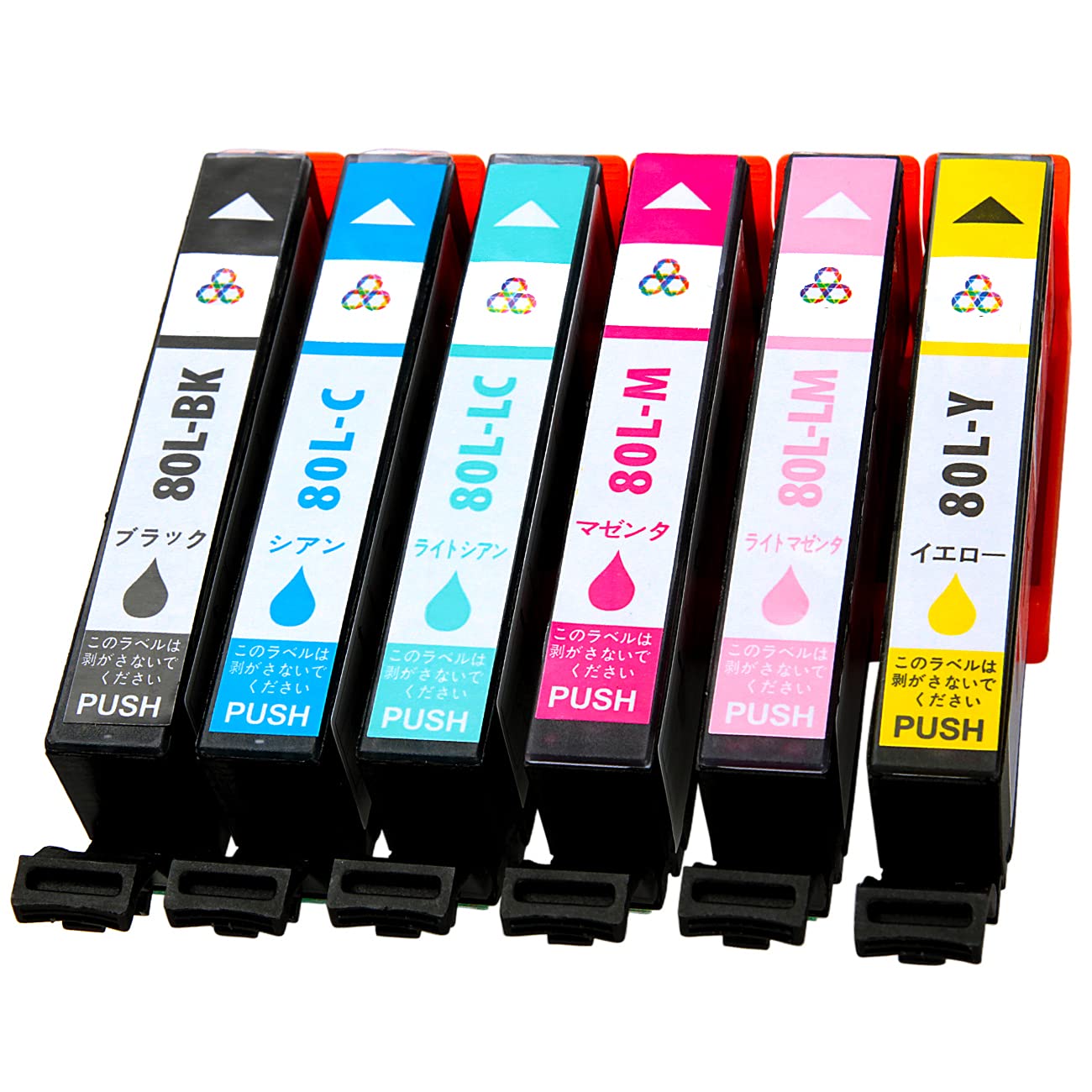 【送料無料】【Samuride】 EPSON エプソン IC6CL80L 互換インク カートリッジ 6色 大容量 純正 と 併用可 とうもろこし EP-907F EP-977A3 EP-978A3 EP-979A3 EP-807AW EP-808AB EP-808AR EP-808AW