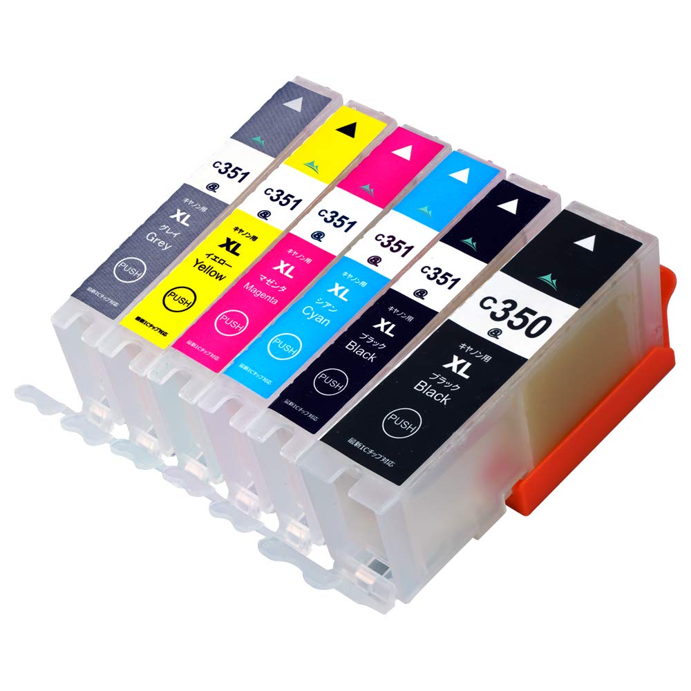 【送料無料】洗浄 インクカートリッジ BCI-351+350/6MP 【 6色セット 】 CANON (キャノン) プリンター..