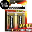 【送料無料】パナソニック 9V形アルカリ乾電池 2本パック 6LR61XJ/2B